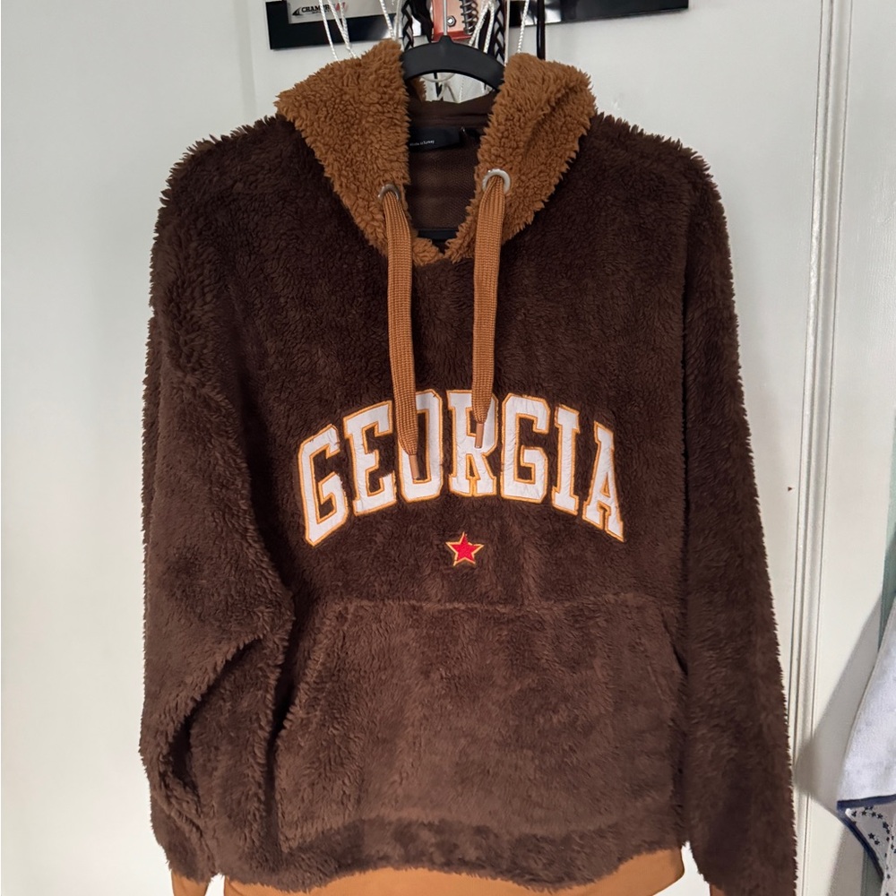 Brown Georgia Fleece Hoodie